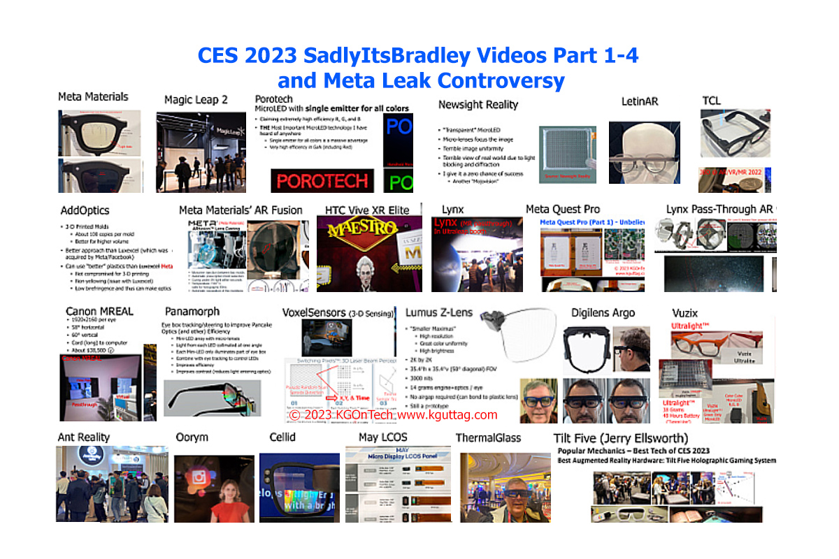 CES 2023 SadlyItsBradley Videos Part 1-4 and Meta Leak Controversy